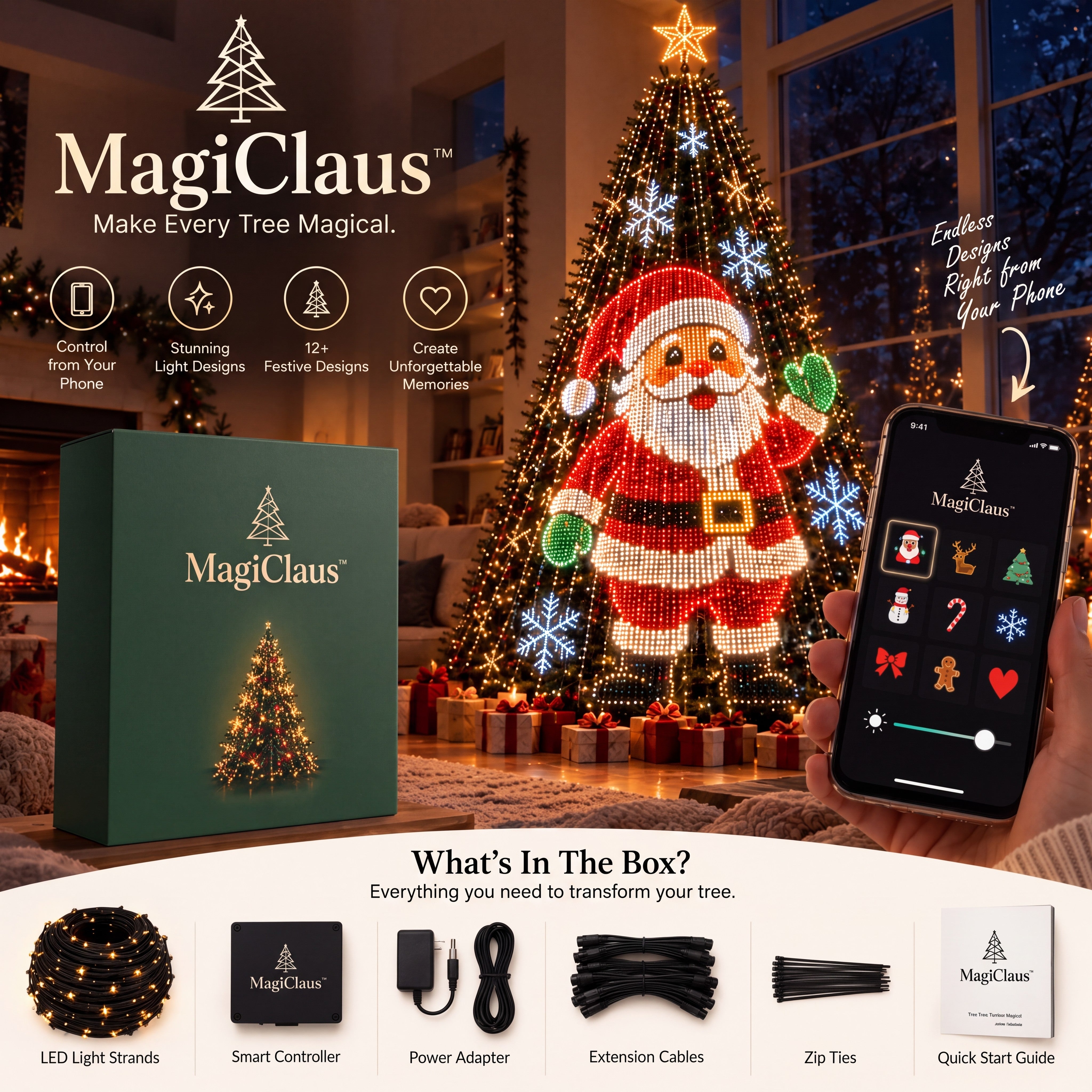 Smart Animated Christmas Tree Lights – Magi Claus